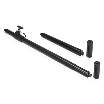 Sound Town Speaker Pole Set, 29"-48" Adjustable Height Subwoofer/Speaker Pole and 14" Fixed Height Extended Pole with M20 & 35mm Adapters, Black (STSD-MM1449B) - size: Height-Adjustable/Fixed Poles, Black(M20 & 35mm)