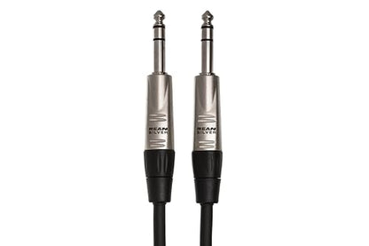 Hosa HSS-003 Pro Balanced Interconnect, REAN 1/4 Inches TRS to Same, 3 Feet