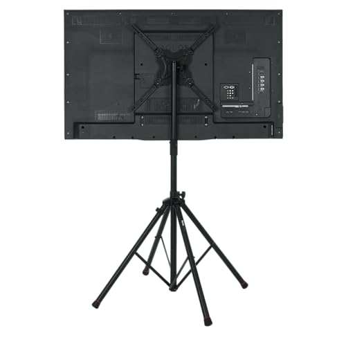 Gator Frameworks Deluxe Adjustable Quadpod LCD/LED TV Monitor Stand with Lift Piston, Fits Screens up to 65" (GFW-AV-LCD-25) - size: 65" Screens, style: Deluxe