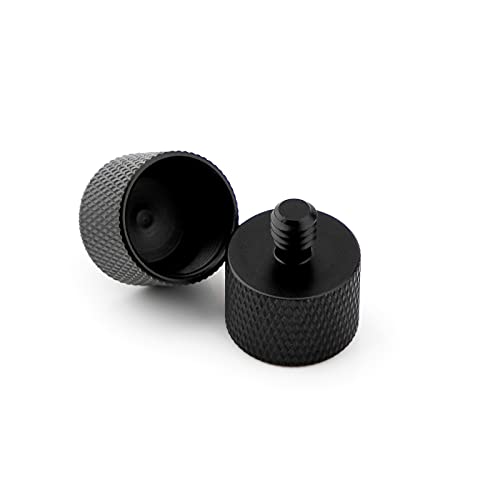 SAVITA 2pcs Mic Foot Adapter Screw Thread Adapter 5/8 to 1/4 Tripod Screw Adapter for Camera Monitor Microphone Stand - size: 5/8 à 1/4