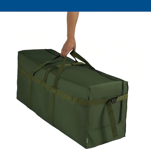 Large Duffel Bag, Waterproof Carry on Weekend Overnight Storage Bag over Luggage for Airline, Travel, Camping, Moving - color: 180L-Dark Green