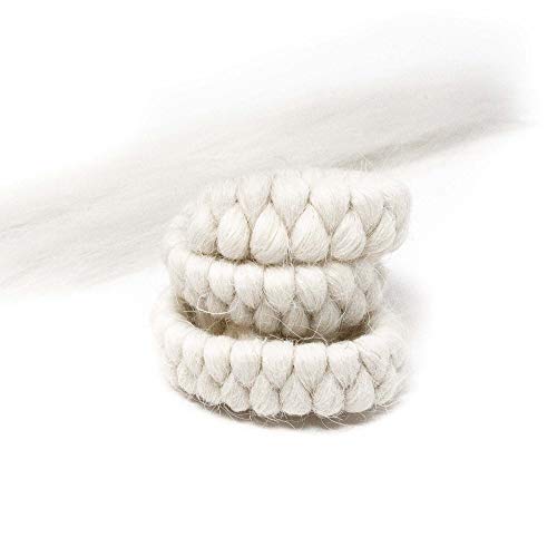 Mehron Makeup Crepe Hair - WHITE, Special FX Fake Hair - color: White