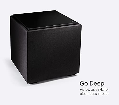 Definitive Technology Descend DN10 10" Subwoofer, White | Digitally Optimized for Movies & Music, New 3XR Architecture, 500W Peak Class D Amp & (2) Pressure-Coupled 10" Bass Radiators - color: White, style: DN10