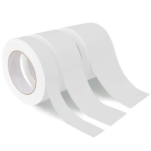 yeload White Gaffers Tape 3 Pack - 1", 2", 3" - 90FT Waterproof, No Residue, Non-Reflective, Easy Tear - Multipurpose Gaff Tape for Photography, Filming, Stage, Production, Masking, Flooring, Gym - color: White