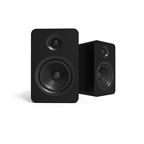 Kanto YU Passive 5.25" Passive Bookshelf Speakers with 1" Silk Dome Tweeter | External Amplifier Required | Pair | Matte Black - color: Black, size: 5.25" Woofer - 5 Ohm - 100 Watts Per Speaker
