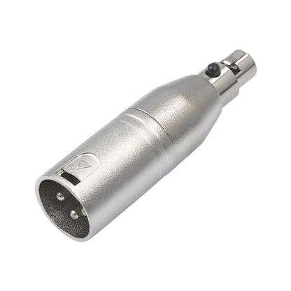 3pin XLR Male to 3pin mini Female Audio Adapter XLR Male Plug to Mini Female Jack Balanced Headphone Mic Connector for Headphones, Microphones, Audio bodypacks - color: 3Pin Mini XLR F To XLR M