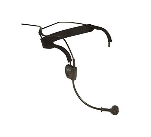 Shure WH20 Dynamic Headset Microphone - Rugged, Lightweight, Secure Fit for Active Mic Users, for Instructors/Musicians, Right-Angle 1/4 (6.3mm) Connector for Unbalanced Mic Input (WH20QTR) - style: 1/4-inch (6.35 mm) phone plug