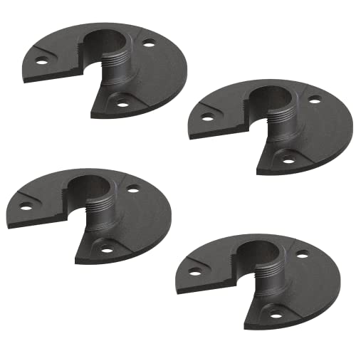 VENUS MANUFACTURING 4pcs Metal Mounting Bracket Landscape Lighting, 3/4 -14NPSM (0.77” Thread Diameters) Tree & Deck & Wall Mount Adaptor Outdoor Light Plate Fits Malibu Low Voltage Lights