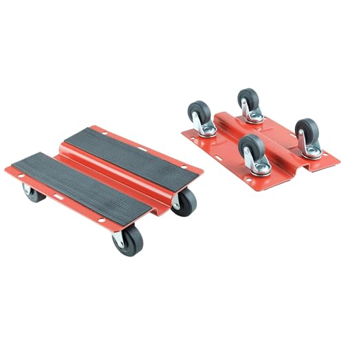 Utility Dolly Kit of Pair 8 inch x 10 inch Steel Dollies, Snowmobile Dolly,Material Mover KF2018