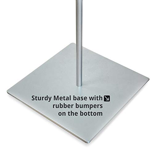 Azar Displays 300863 8.5" W x 11" H Double-Sided Frame Sign Holder Stand - with Non-Adjustable Pole, Sign Stand with Base - Indoor & Outdoor Sign Holder for Hotels, Restaurants Poster Holder