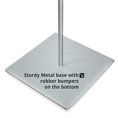 Azar Displays 300863 8.5" W x 11" H Double-Sided Frame Sign Holder Stand - with Non-Adjustable Pole, Sign Stand with Base - Indoor & Outdoor Sign Holder for Hotels, Restaurants Poster Holder