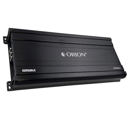 ORION CBA4500.4 Cobalt High Efficiency 4-Channel Class A/B Amp, 4500W | 600W RMS, Adjustable Low/High Pass, Bass Boost, High Output Amplifier, 2/4 Ohm Stable, MOSFET Power - color: BLACK, style: 4-Channel - 4500 Watts