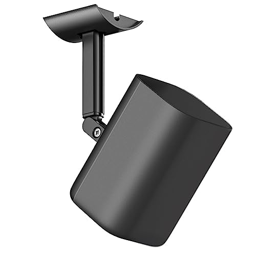 notiela Speaker Ceiling Mount for Roku Speaker Wall Mount - Tilt and Swivel Adjustable Mounting Brackets for Roku Wireless Speakers with Hardware Kit, 1 Pack - style: 1 Pack