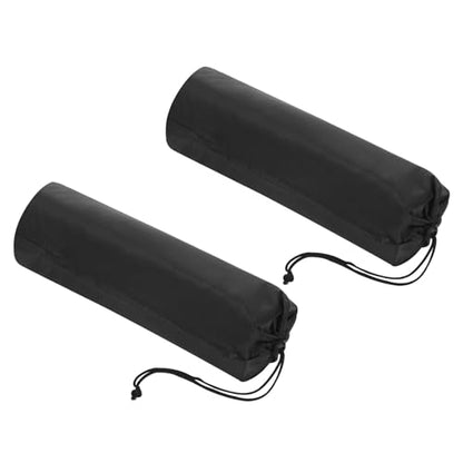 PATIKIL 17x6 Inch Ultra Mini Tripod Monopod Case Bag, 2 Pack Nylon Foldable Tripod Carrying Case Storage Bag with Shoulder Strap for Outdoor Travel Camping, Black - size: 17x6 Inch
