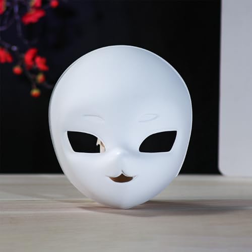Blank DIY Therian Masks, Face Mask to Hand-Painting, Fursuit Head Base Furry Therian Mask, Costume Props for Cosplay - color: A-1