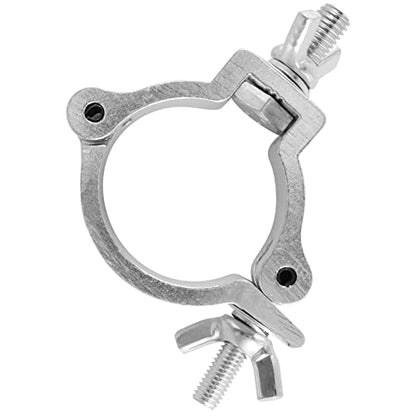 PINGEUI 12 Pack Stage Light Clamp, 2 Inch Aluminum Alloy Stage Lighting Clamp, Heavy Duty O Truss Clamp for DJ Lighting Par Lights Spot Lights, Fit for 48mm-52mm OD Pipe/Tube, Max Load 485 lbs