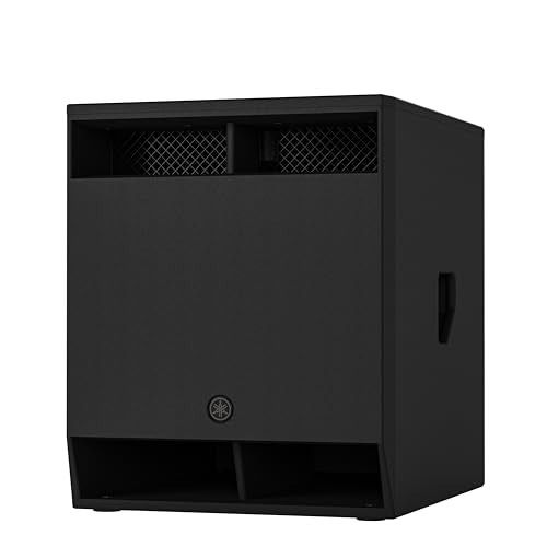 Yamaha DXS18MKIII, 18" 1500W Powered Subwoofer with Bluetooth, Mobile Control Application and Flexible Color LCD Screen, Wood Finish - size: DXS18