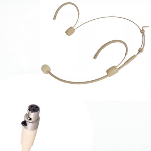 1 Pack Headworn Earset Hanging Microphone Low Profile Light-Weight Ear Hook Mic Compatible with AKG Wireless System