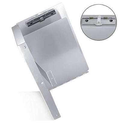 Small Aluminum Clipboard with Storage (Memo Size), 6 x 10.2 Inches, Recycled Metal Snapak Form Holder Binder with Inside Serrated Clip Posse Box, Perfect for Truck Driver, Fits Half Letter Size Paper - size: Memo Size 10.2 x 6 x 1 in