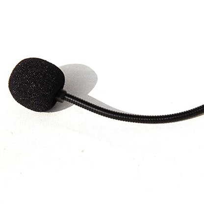 Headworn Headset Microphone for AKG/Samson Wireless Bodypack Transmitters, with Windscreen, Mini 3 Pins XLR Connector, Unidirectional, Black