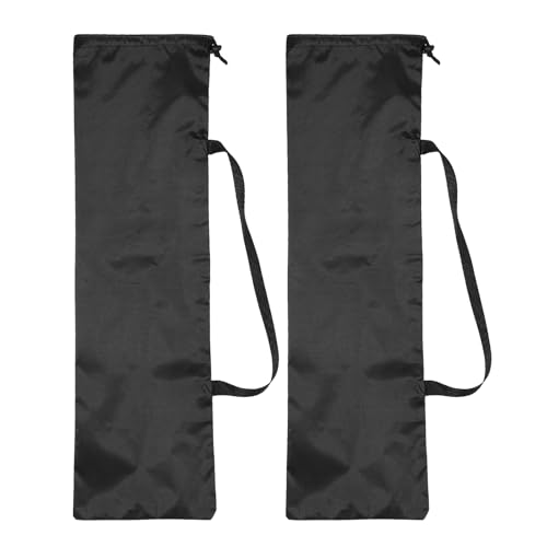 PATIKIL 39 x 12 Inch Tripod Carrying Case, 2 Pack Camera Tripod Carrying Bags Oxford Cloth Padded Bag for Camera Gear Mic Light Stand Sheet Music Photography Accessories, Black - size: 39 x 12 Inch