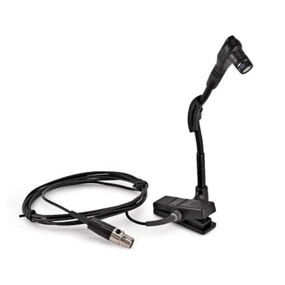 Shure Wired BETA 98H/C Microphone - Miniature Instrument Mic with Wired XLR Connector, Cardioid Condenser, Clip-on with Gooseneck for Sax/Brass or Rim of Percussion (BETA98H/C) - style: Wired - XLR