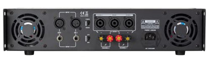 Gemini 2-Channel Power Amplifier, 6000 Watts, 4/8Ω (XGA-5000) | 2-channel power amp, 4/8 ohm, bridgeable - XLR, 1/4" TRS, RCA in, 3 Speakon out - limiter & DC protect - style: 5000W