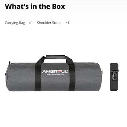 AMBITFUL Widened Version Tripod Carrying Case Bag 21/25/31/39/43/47/51/55/ for Light Stands,Boom Stand,Umbrella and Tripod Photography Accessories (39.37in(100cm)*Φ8.66in(22cm)) - color: 39.37in(100cm)*Φ8.66in(22cm)