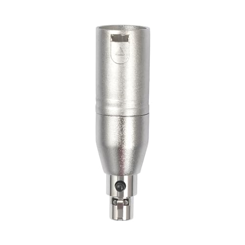 3pin XLR Male to 3pin mini Female Audio Adapter XLR Male Plug to Mini Female Jack Balanced Headphone Mic Connector for Headphones, Microphones, Audio bodypacks - color: 3Pin Mini XLR F To XLR M
