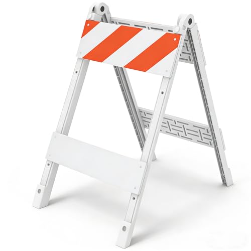 OrangeStar 45" Foldable Safety Barricade with 8" Reflective Panels - color: Single Reflective Panel