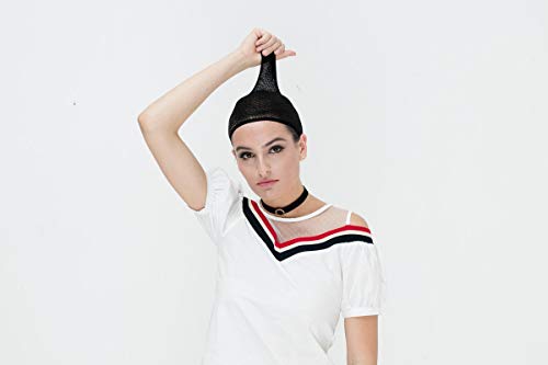 LABEAUTÉ Short Dark Red Anime Cosplay Wig Male Men Anime Layered Unisex Heat Resistant Hair Wig with Bangs for Party and Halloween for Gift + Free Cap - color: Dark Red