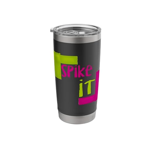 Spike It – Funny Theater Tech & Stage Crew Gaff Tape Design Stainless Steel Insulated Tumbler - color: Black