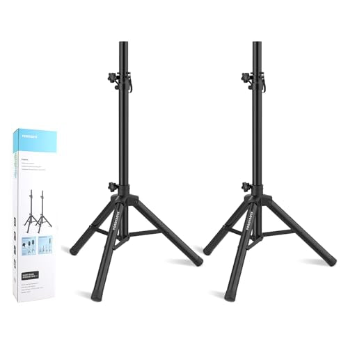 Vondynote Tripod Speaker Stands Pair 33.5"-53.5" PA DJ Mini Speaker Stands
