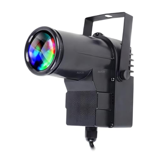 Portable 10W RGB DMX512 Music LED Beam Lamp Projector Spotlights Home Party Bar DJ Show Disco Mirror Ball Projector Stage Lighting - color: DMX512-RGB