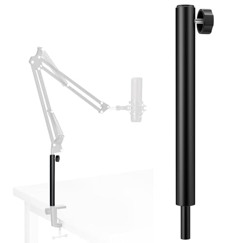 InnoGear Microphone Boom Arm Extension Tube Mic Stand Extension Riser Rod