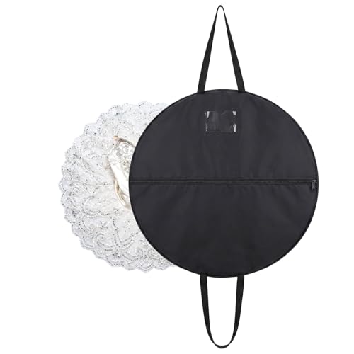 Tutu Garment Bag for Ballet, 40 Inch Foldable Pancake Tutu Bag for Hanging Clothes, Dance Ballet Bags with Full Zipper, Storage Bags for Costume, Travel
