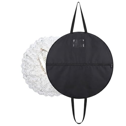 Tutu Garment Bag for Ballet, 40 Inch Foldable Pancake Tutu Bag for Hanging Clothes, Dance Ballet Bags with Full Zipper, Storage Bags for Costume, Travel