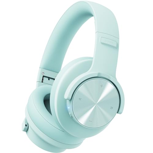 Picun B8 Wireless Bluetooth Headphones, 120H Playtime, 3EQ Modes, Cyan - color: Cyan