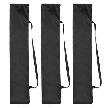 PATIKIL 39 x 7 Inch Tripod Carrying Case, 3 Pack Camera Tripod Carrying Bags Oxford Cloth Padded Bag for Camera Gear Mic Light Stand Sheet Music Photography Accessories, Black - size: 39 x 7 Inch