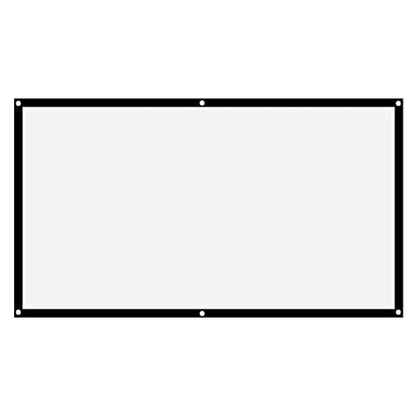 Yosoo Health Gear Portable Projection Screen Polyester 16:9 White, 84 Inch | Outdoor Movie Screen, Foldable Non Crease Design, Polyester Fabric, Projector Curtain for Camping Open-Air Cinema Backyard, W - size: 84 Inch