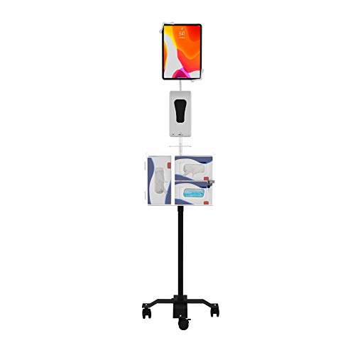 Gooseneck Floor Stand – CTA Compact, Height-Adjustable Sanitizing Station w/Automatic Soap Dispenser and Holder for iPad 7th/ 8th/ 9th Gen 10.2”, Surface Pro 4, and Other 7-13” Tablets (PAD-CGSST) - style: Soap Dispenser