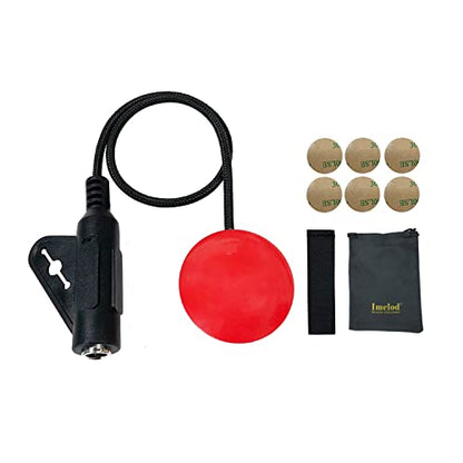 Imelod Contact Microphone Piezo Pickup for Guitar Ukulele Violin Cello Banjo Mandolin etc(Red) - color: Red