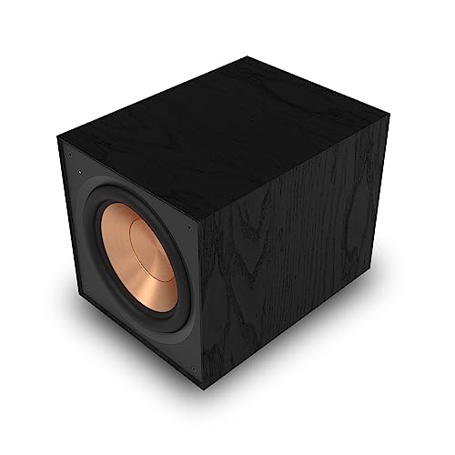 Klipsch Reference R-101SW 10” Front-Firing Subwoofer with All-new Spun-Copper 10” woofers and an All-Digital Amplifier for Premium Home Theater Sound in Black | Home theater audio with 10 inch driver, 300W peak power and active amplification - size: 10” W