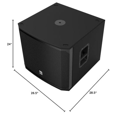 Electro-Voice EKX-18SP Powered 18" Subwoofer with US Power Cord Bundle Padded Cover for EKX-18S/18SP