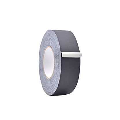 WOD GTC12 Black Gaffer Tape Low Gloss Finish Film, 2 inch x 45 yards, Residue Free, Non Reflective, Easy Tear, Cloth for Photography, Filming Backdrop, Production - color: Black, size: 2" inch