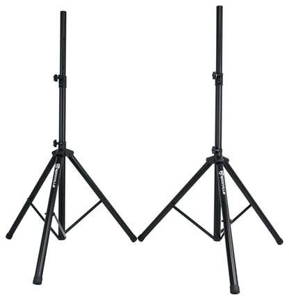 Rockville RPG122K 12" Powered PA Speaker Pair with 2 UHF Wireless Mics | 1000W Peak / 250W RMS, Bluetooth, USB/SD/FM, 2 Speaker Stands, Wired Microphone, RWM-200 H2 200-Channel System, 2-Items