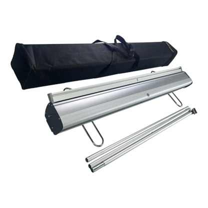 Retractable Banner Stand - 33.5"x80" STANDARD Retractable Roll Up Banner Stand with Travel Bag for Trade Shows Retail Display Corporate Events, Advertising (33.5"x80"STAND ONLY)