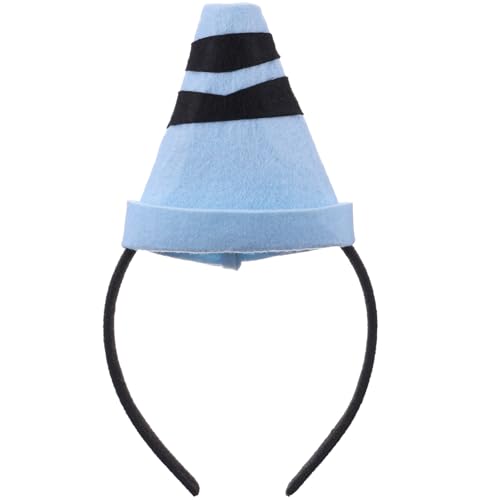 Crayon Headband Costume Felt Cone Crayon Hat 3D Cute Hairband for Women Teachers Art Theme Dress Up Outfit for - color: Light Blue