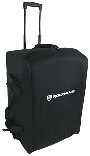 Rockville SB12 V2 Rolling Travel Bag for 12" DJ PA Speakers and Stands - size: 12"