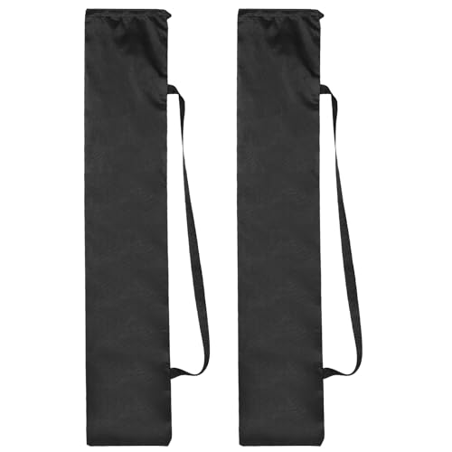 PATIKIL 39 x 8 Inch Tripod Carrying Case, 2 Pack Camera Tripod Carrying Bags Oxford Cloth Padded Bag for Camera Gear Mic Light Stand Sheet Music Photography Accessories, Black - size: 39 x 8 Inch
